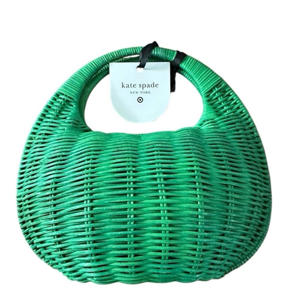 kate spade x Target Wicker Crescent Handbag NWT